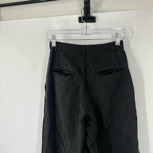 Reformation Mason High Rise Pleated Pants Black - Picture 7 of 8